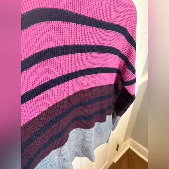 Lou & Grey Colorblock Waffle Funnel Neck Sweater | Size XL - Picture 12 of 12